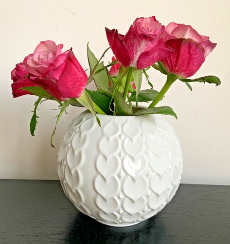 Kaiser porzellan relief vase - porzellan,