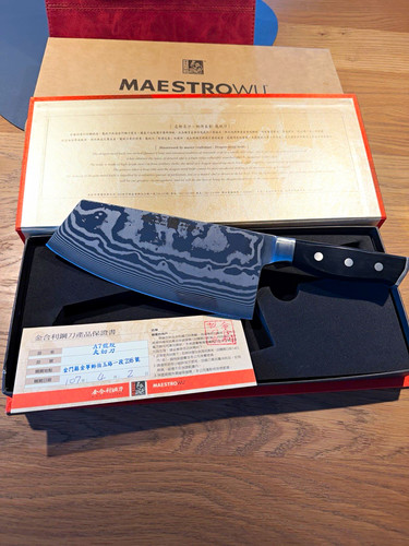 Maestrowu damast hackmesser - damast,