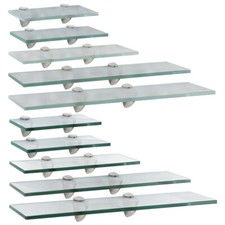 Glasregal 20-60cm Badezimmer Badregal Sicherheitsglas Matt Spiegelablage