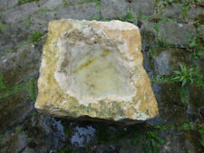 Vogeltränke Vogelbad Stein Naturstein Unikat Handgefertigt 30 x 30 x 16 cm 24 kg