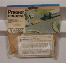 Preiser natureal N 1 : 160  9600 Leitpfosten  Leitplanken Fahrbahnmakierung  OVP