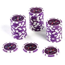 50 Poker-Chips Wert 500 lila