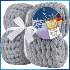 Grobmaschige Kuscheldecke
