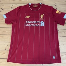 Liverpool Trikot XL - 2019-2020 - New Balance - Champions of Europe 6 - Gold