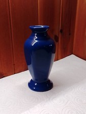 Kleine Blaue Steingut Vase 15