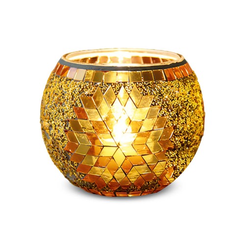 Mosaik glas kerzenhalter - mosaik,