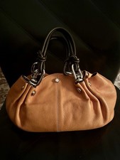 TOP Handtasche Damen  medium Henkeltasche Leder In Farbe Orange.