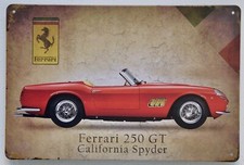 Ferrari 250 GT California Vintage Retro Blechschild 20x30cm Nostalgie Geschenk