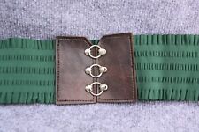 BREITER VINTAGE STRETCH GUMMI GÜRTEL GRÜN GRÖSSE   70 BREITE 9,5 CM