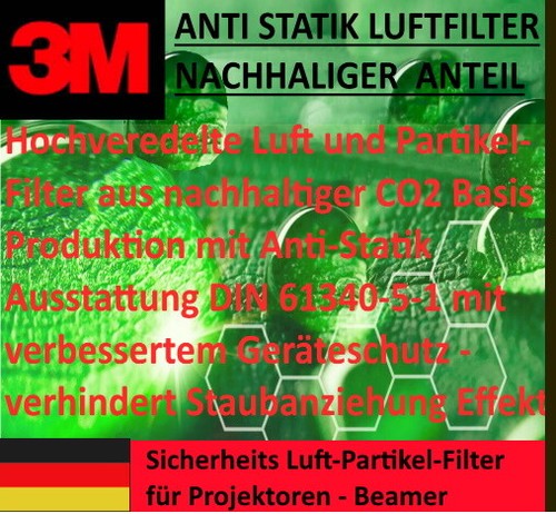 Anti statik luftfilter - 3m,