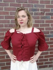 Mittelalterliche Bluse Verstellbare Träger R.L/XL
