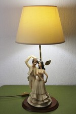 A.BELCARI Vintage Tischlampe Porzellanfigur Tanzpaar Capodimonte