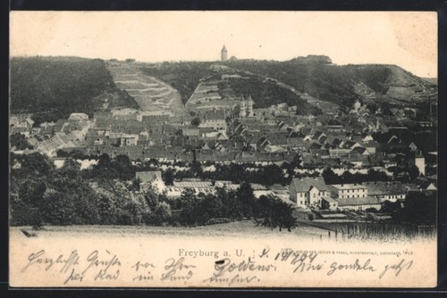 Ansichtskarte freyburg u - a.,