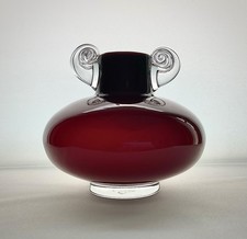 70er Überfang Glas Vase - HSG Tarnowiec - Design Jerzy Sluczan Orkusz