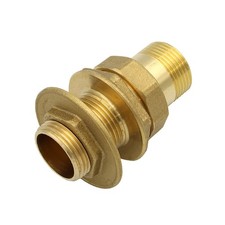 Wanddurchführung 1" DN25 Messing Durchführung Verschraubung Regenwassertank