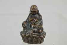 ALTE BRONZE FIGUR - SITZENDER