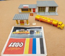 LEGO, Nr. 325 Shelltankstelle, selten mit Originalanleitung, von 1969