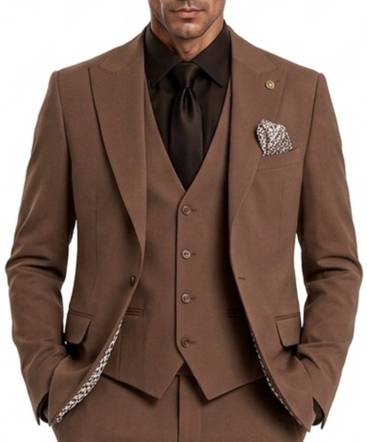 Herren anzug braun edel - braun,
