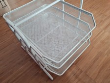Ablage Organizer Schreibtisch Dokumente 3 Schubfächer in weiß IKEA