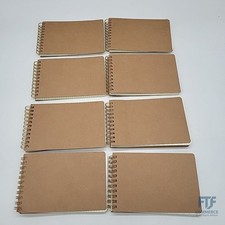 VEESUN Notizblock A6 Kariert 8 Stück: Notizbuch 80 Blatt/160 Seiten Spiralblock 