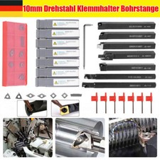 21stk Drehmeißel Drehstahl Klemmhalter Bohrstange Wendeschneidplatte 10x10/12mm