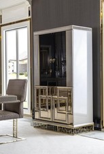 Vitrine Grau Esszimmer Luxus