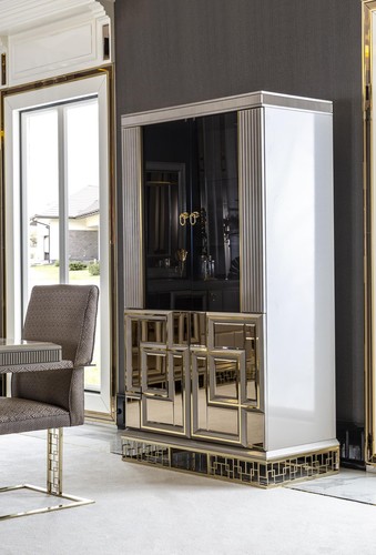 Vitrine grau esszimmer luxus - esszimmer,