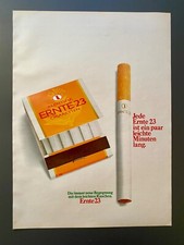 Reemtsma Ernte 23 Cigaretten Leichte Minuten 70s retro 1972 Vintage Ad Werbung
