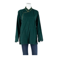 Damen Wickelbluse Grün