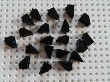 Lego 20 x Schrägstein Dachstein 3040 schwarz 45°  2x1
