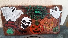 Halloween Dachziegel Türschild Bodenleger Happy Halloween Dekoration 