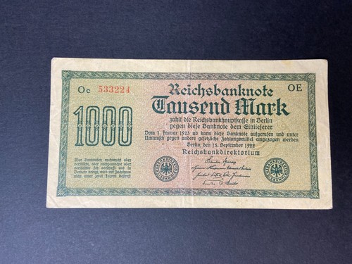 Reichsbanknote 1000 mark - reichsbanknote,