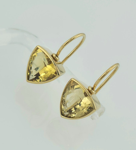 Ohrhänger gelbgold 750 mit - ohrhänger,