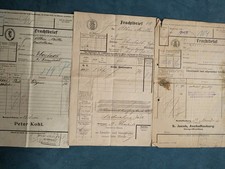3 Frachtbriefe / Mannheim 1913
