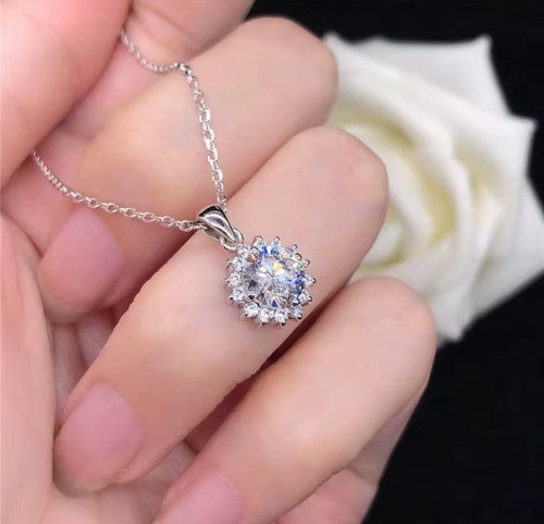 14k weißgold anhänger kette - anhänger,