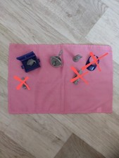 Barbie Camping Ausrüstung, Laterne, Koffer Fisch, Kochtopf Löffel