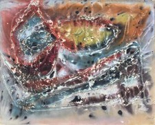 Abstrakte Komposition Aquarell