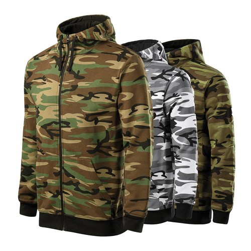 Camo zip hoodie herren - zip-hoodie,
