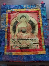 Buddha Wandbehang Meditation Tibet Nepal 30 × 34 cm ?OM 