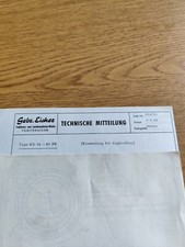 Eicher Technische mitteilung Daten Zapfendüse ED 3d 60ps Prospekt traktor 20