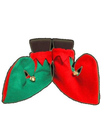 Elfenschuhe grün und rot