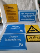 6x DDR Schild PVC -Verschiedene Aufschriften-und Größen DEWAG Signograph Deko