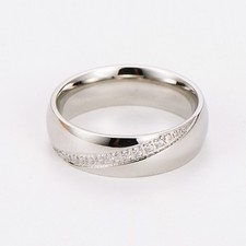 Edelstahl Ring Verlobungsring