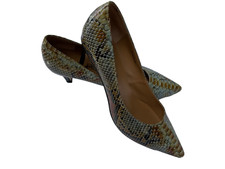 Di Lauro Pumps echt Leder Reptil Muster Gr.40  1X getragen TOP!  