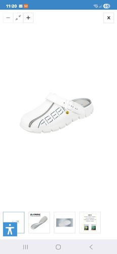 Abeba berufsschuhe clogs - clogs, weiß