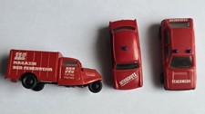3 Feuerwehrmodelle 1:87, Feuerwehrmagazin, Magazin der Feuerwehr, Interschutz