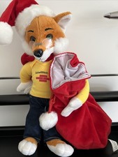 Weihnachtsmann Schwäbisch Hall Stoffpuppe mit Draht in Armen und Beinen