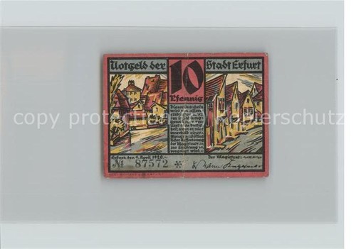 Erfurt city notgeld - erfurt,