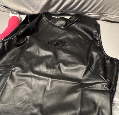 Lederimitat kleid größe xl - lederimitat, kleid,