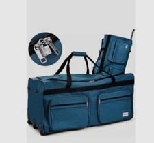 NEU xxl Reisekoffer mit Trolley und 3 Rollen 160L- Blau